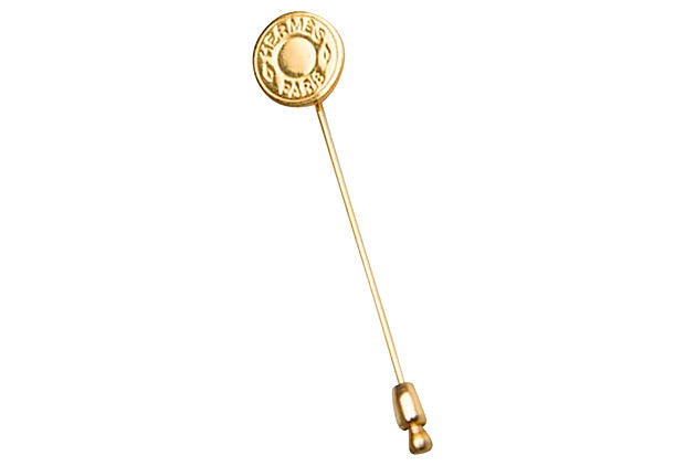 Hermes Gold Clou de Selle Pin