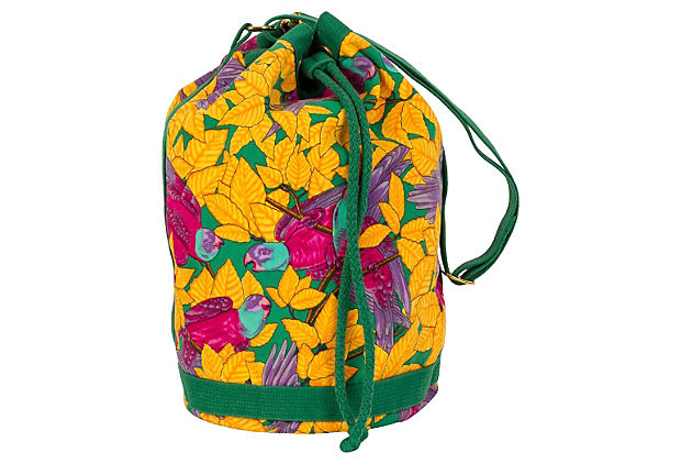 Hermes Yellow Parrots Bucket Bag