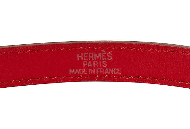 Hermes Kelly Double Red Bracelet