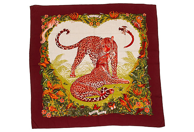 Hermes Jungle Love Cashmere shawl Dallet