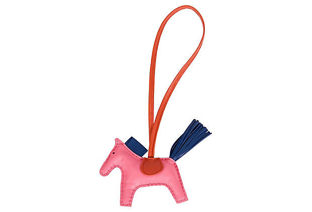 Hermes Rose Azalee PM Grigri Rodeo Charm