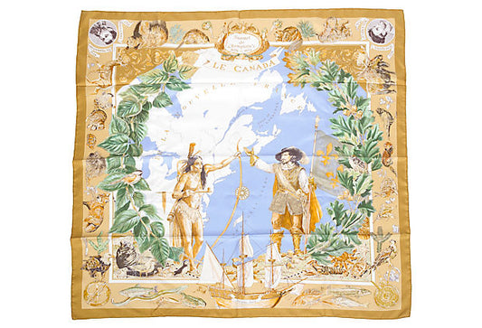 Hermes Le Canada Scarf
