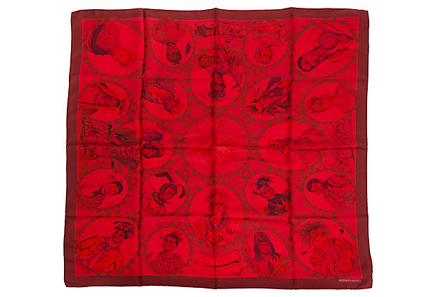 Hermes Chefs Indiens Scarf Limited Ed