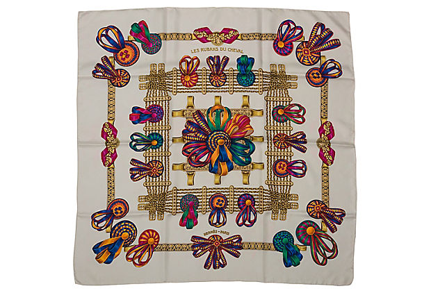 Hermes Les Rubans Du Cheval Scarf