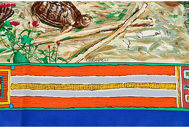 Hermes Les Cheyennes Scarf