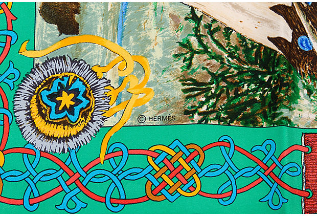 Hermes Les Cheyennes Scarf