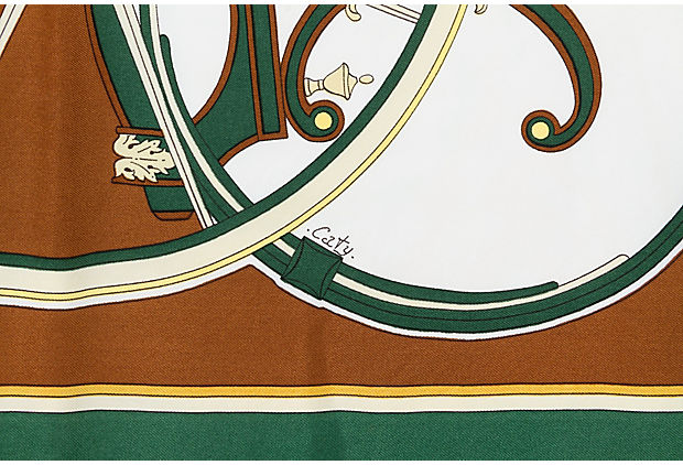 Hermes Washington's Carriage Silk Scarf