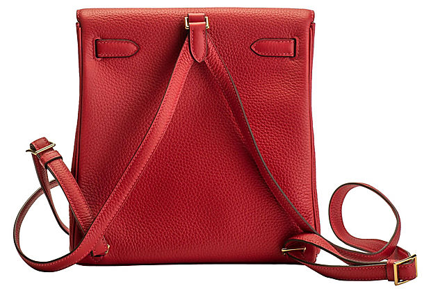 Hermes Rouge Kelly a Dos Backpack