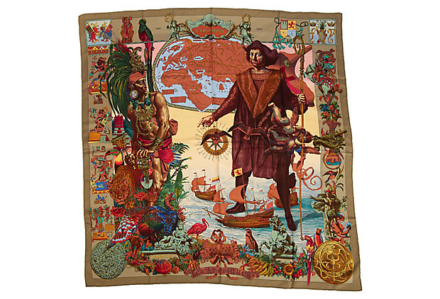 Hermes Colombus Scarf