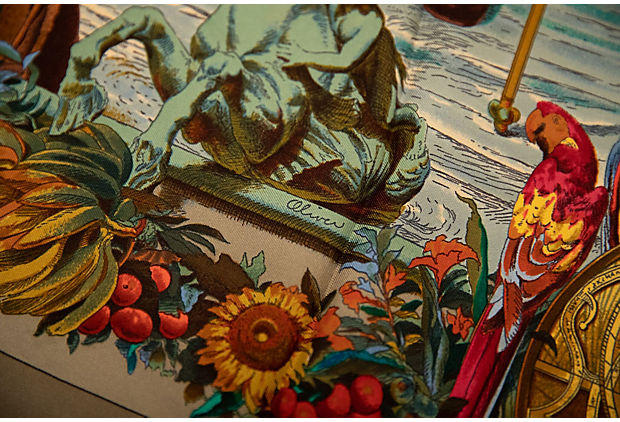 Hermes Colombus Scarf