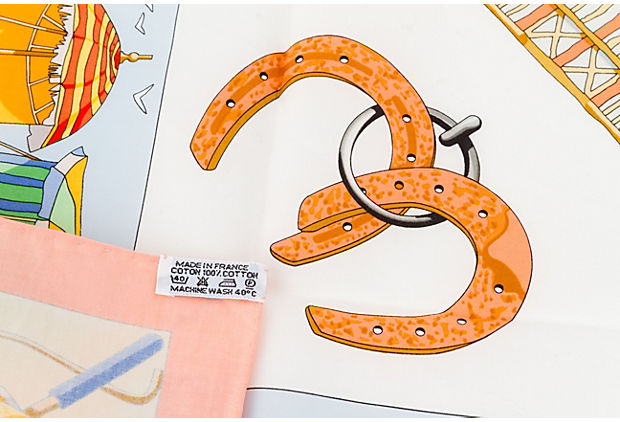 Hermes "Charmes Des Plages" Cotton Scarf