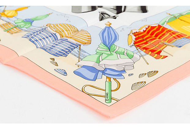 Hermes "Charmes Des Plages" Cotton Scarf