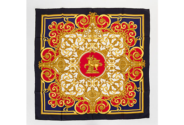 Hermes Les Tuileries Silk Twill Scarf