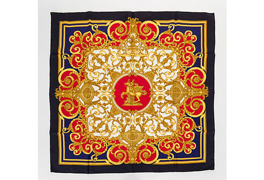 Hermes Les Tuileries Silk Twill Scarf