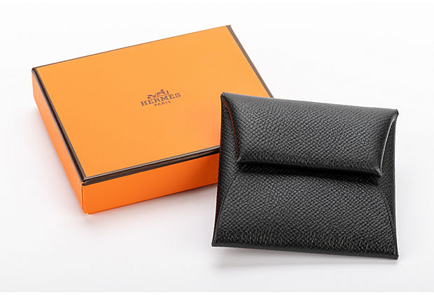Hermes Black Epsom Coin Case