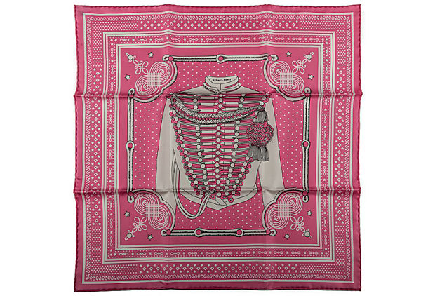 Hermes Pink Bandana Brandebourg