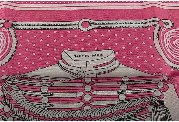 Hermes Pink Bandana Brandebourg