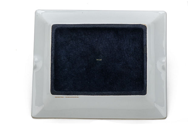 Hermes Blue Guepards Collectible Ashtray