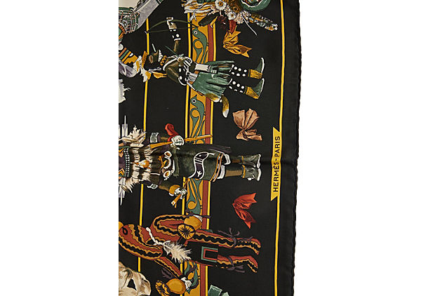 Hermes Kachinas by Oliver Silk Scarf