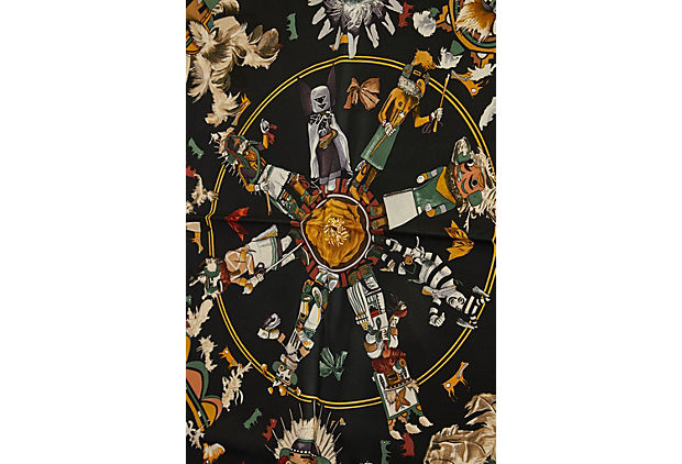 Hermes Kachinas by Oliver Silk Scarf