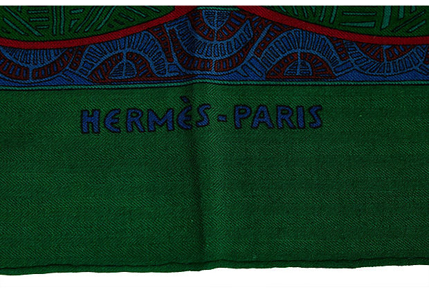 Hermes Art Des Steppes Cashmere Shawl