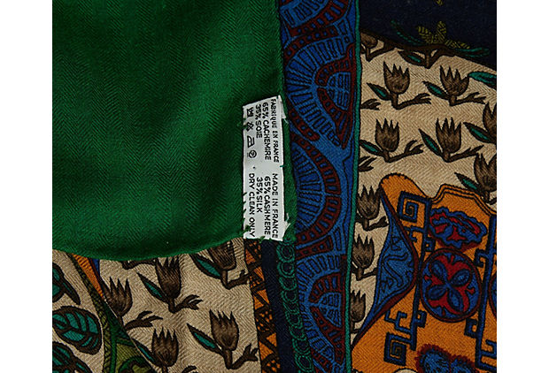 Hermes Art Des Steppes Cashmere Shawl