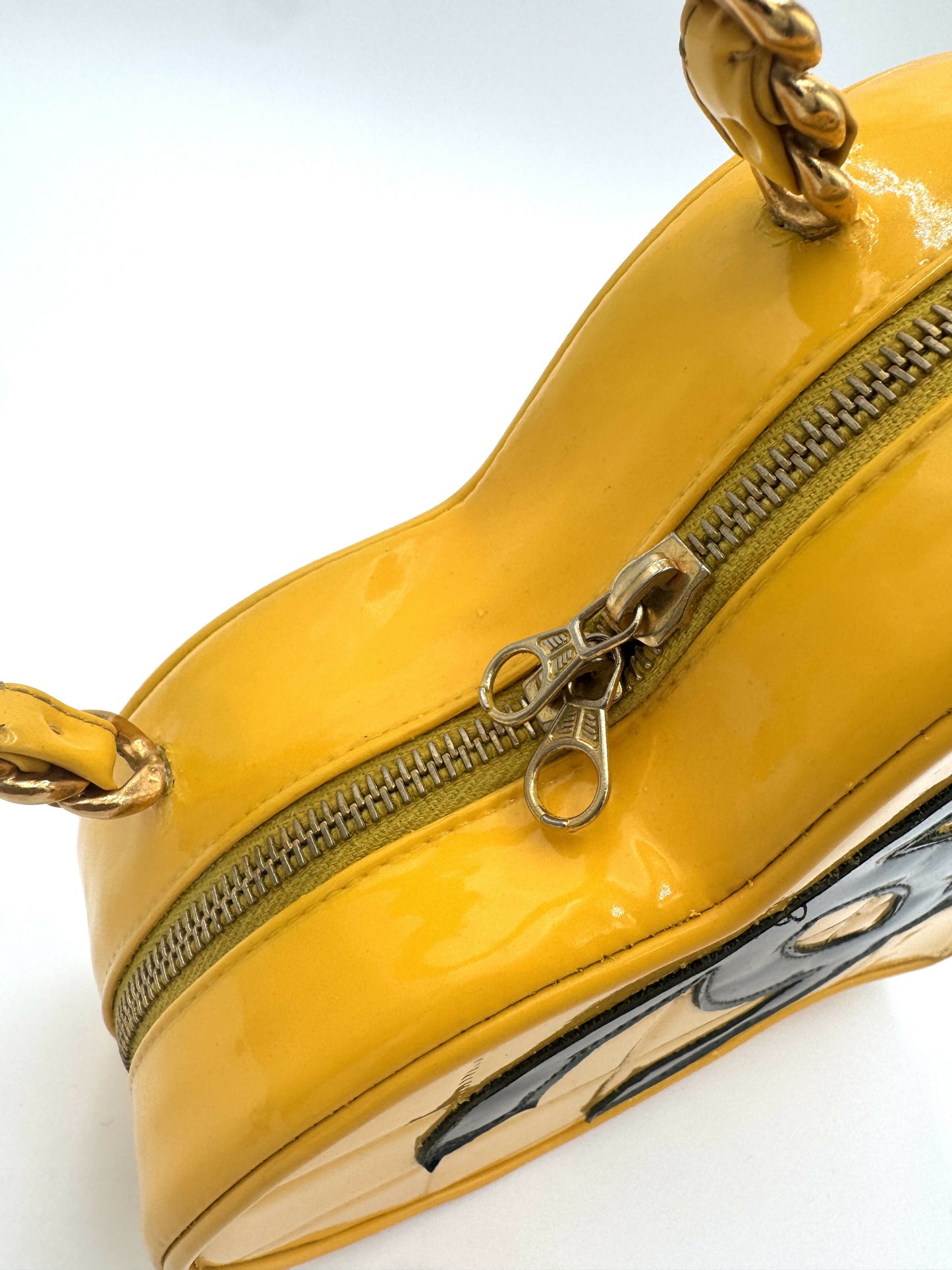 Chanel 1995  Barbie Yellow Heart Vanity Bag
