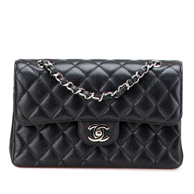 Chanel Matelasse 23 Double Flap Caviar Shoulder Bag