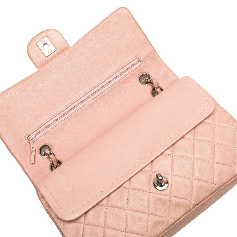 Chanel Double Flap Matelassé Lambskin Shoulder Bag