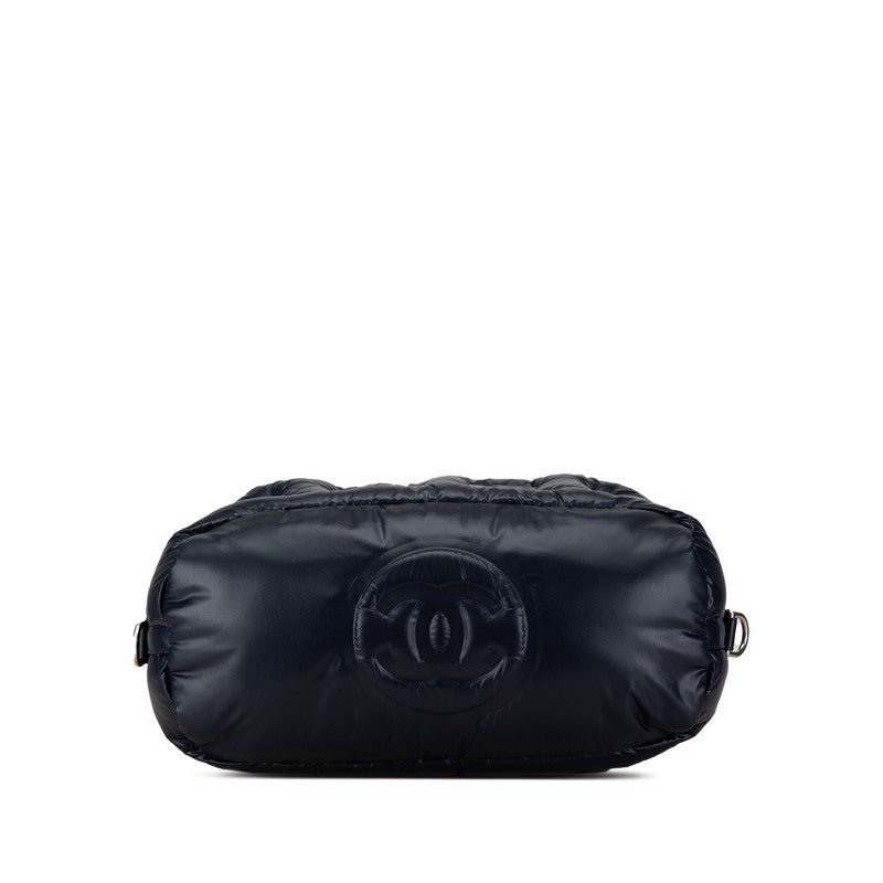 Chanel DouDoune Coco Neige Emboss Logo Nylon Wool 2way Bag Classic Flap