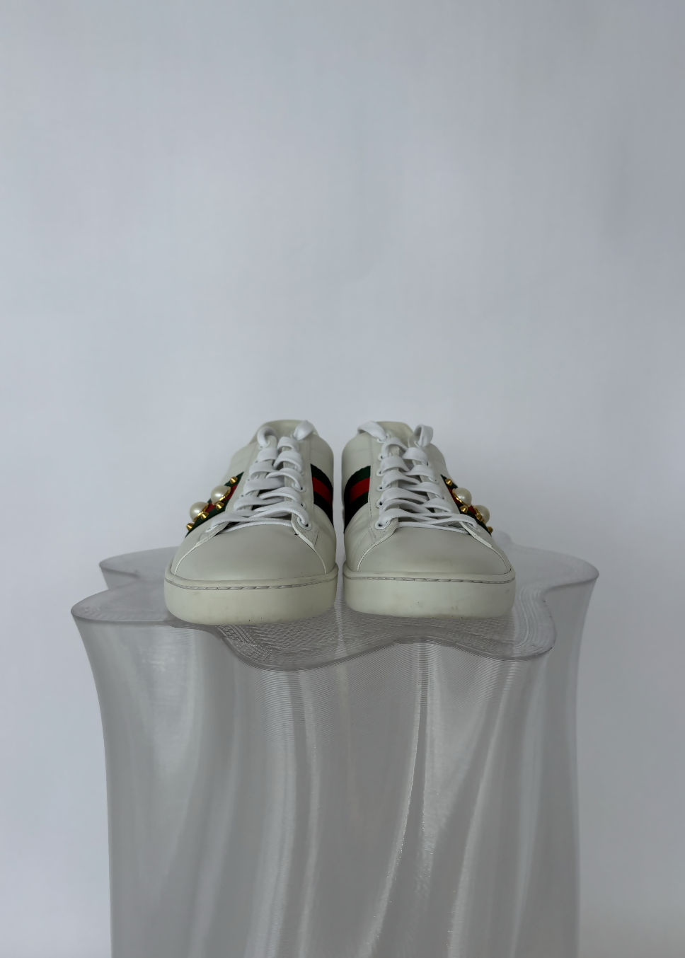 Gucci ÂNew AceÂ Pearl Stud Sneakers