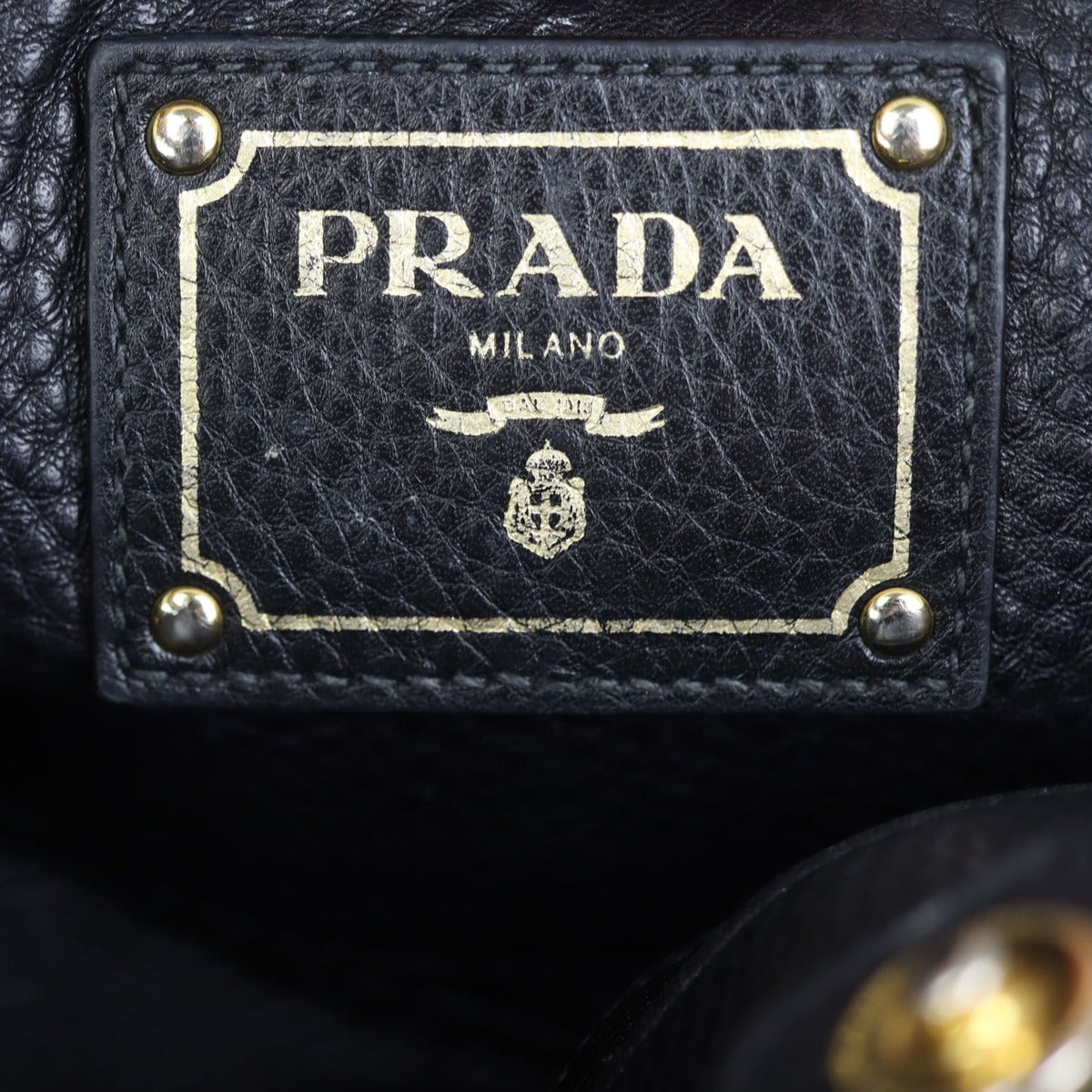 Prada Vitello Daino Side Pocket Tote
