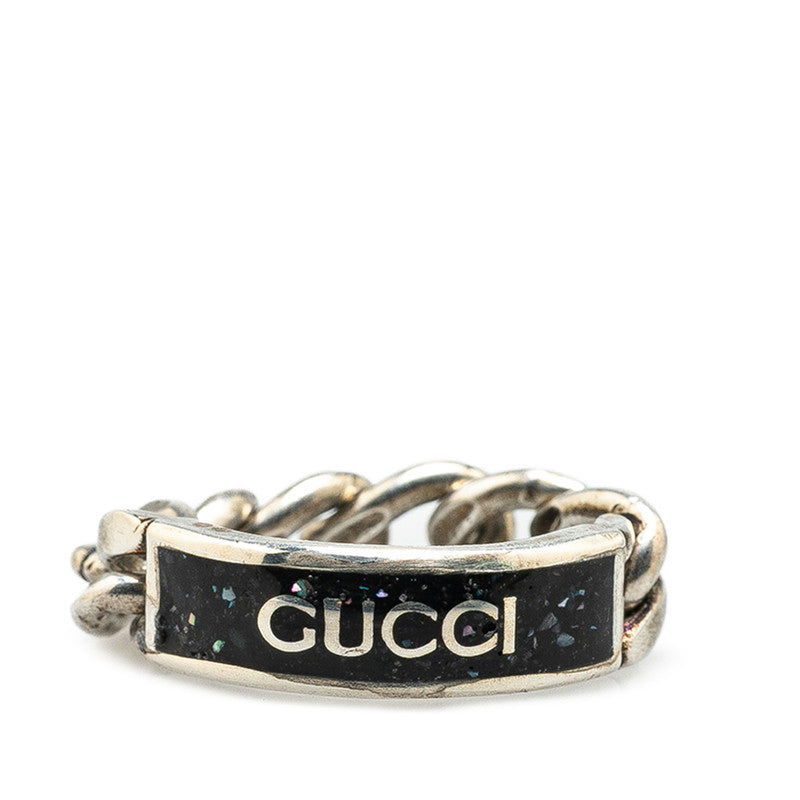 Gucci Logo SV925 Chain Ring
