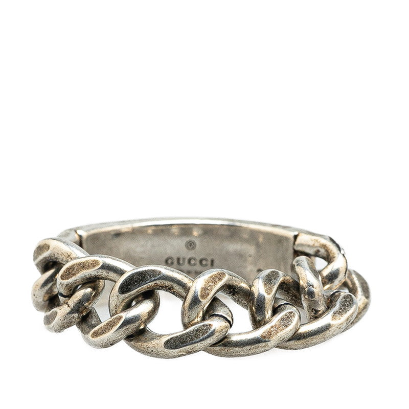 Gucci Logo SV925 Chain Ring