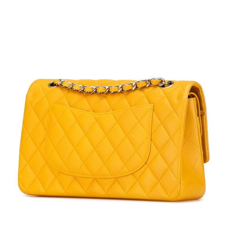 Chanel Matelasse Coco Mark W Flap Lambskin Shoulder Bag Classic Flap