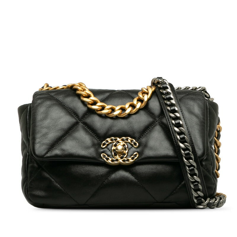 Chanel 19 Lambskin Shoulder Bag Classic Flap