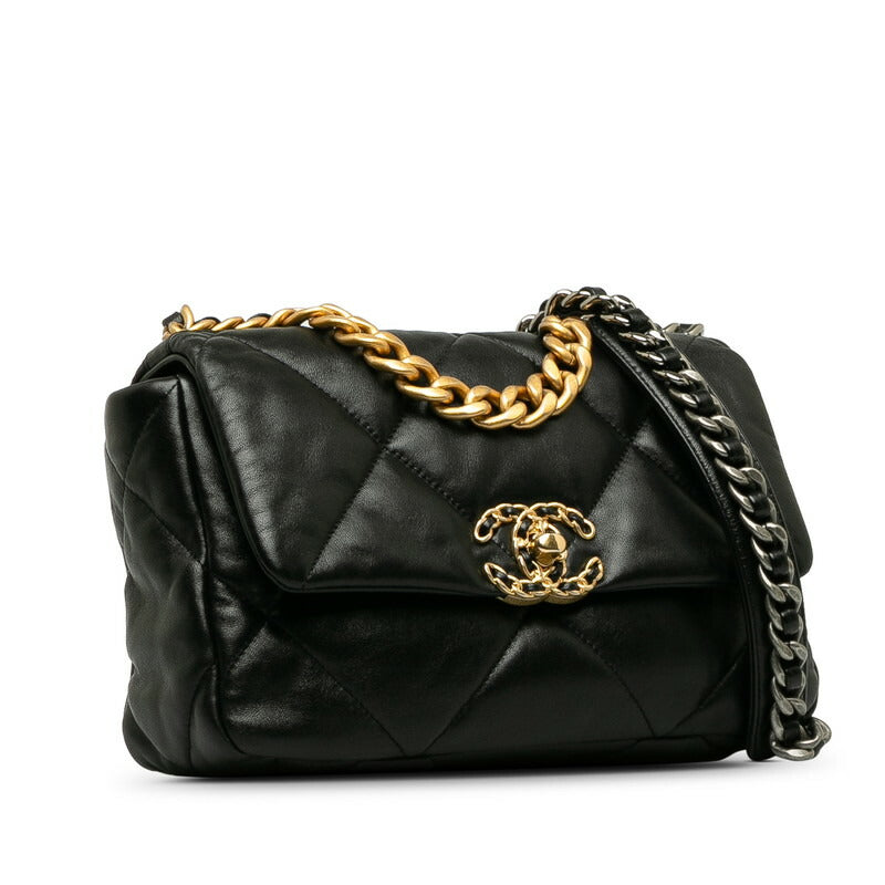Chanel 19 Lambskin Shoulder Bag Classic Flap