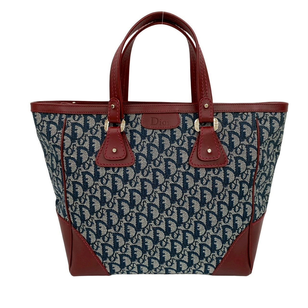 Christian Dior Trotter Canvas Leather Handbag