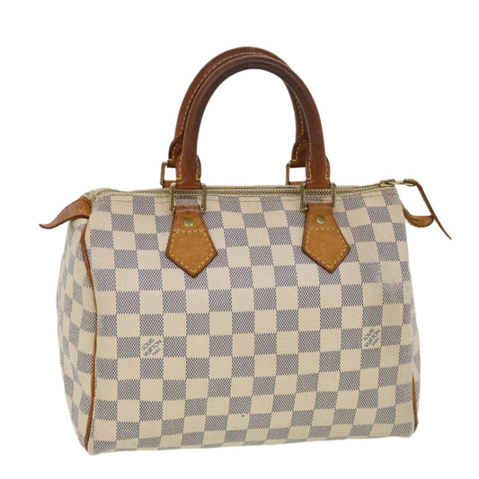 LOUIS VUITTON Damier Azur 25 Hand Bag N41534 LV yb064
