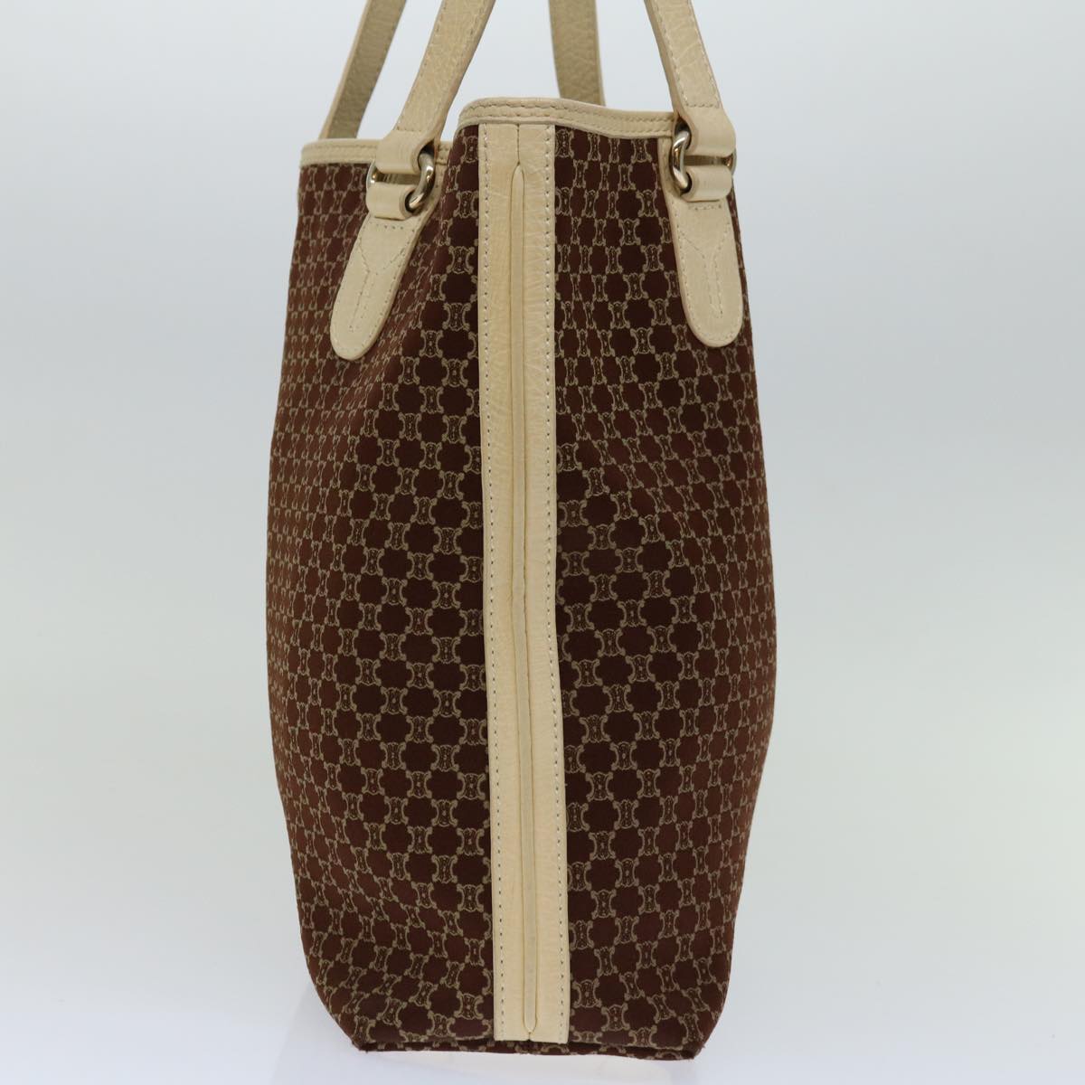 Luxury CELINE Macadam Canvas Tote Bag Brown 11107