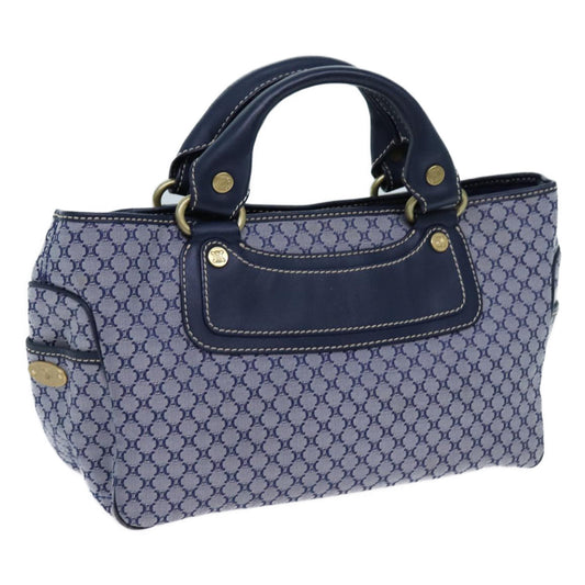 Luxury CELINE Macadam Canvas Boogie bag Hand Bag Navy 11950
