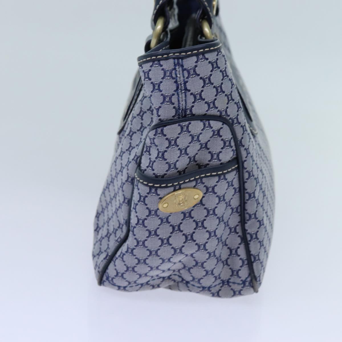 Luxury CELINE Macadam Canvas Boogie bag Hand Bag Navy 11950