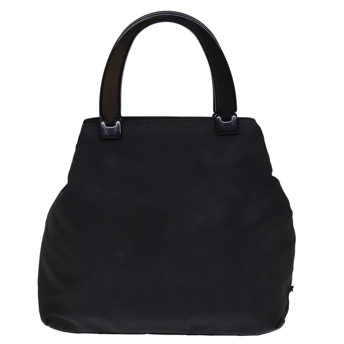 PRADA Hand Bag Nylon Black Auth yk12036