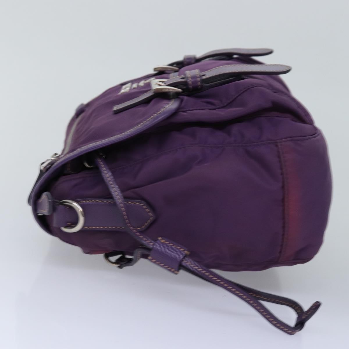 PRADA Shoulder Bag Nylon Purple Auth yk12728