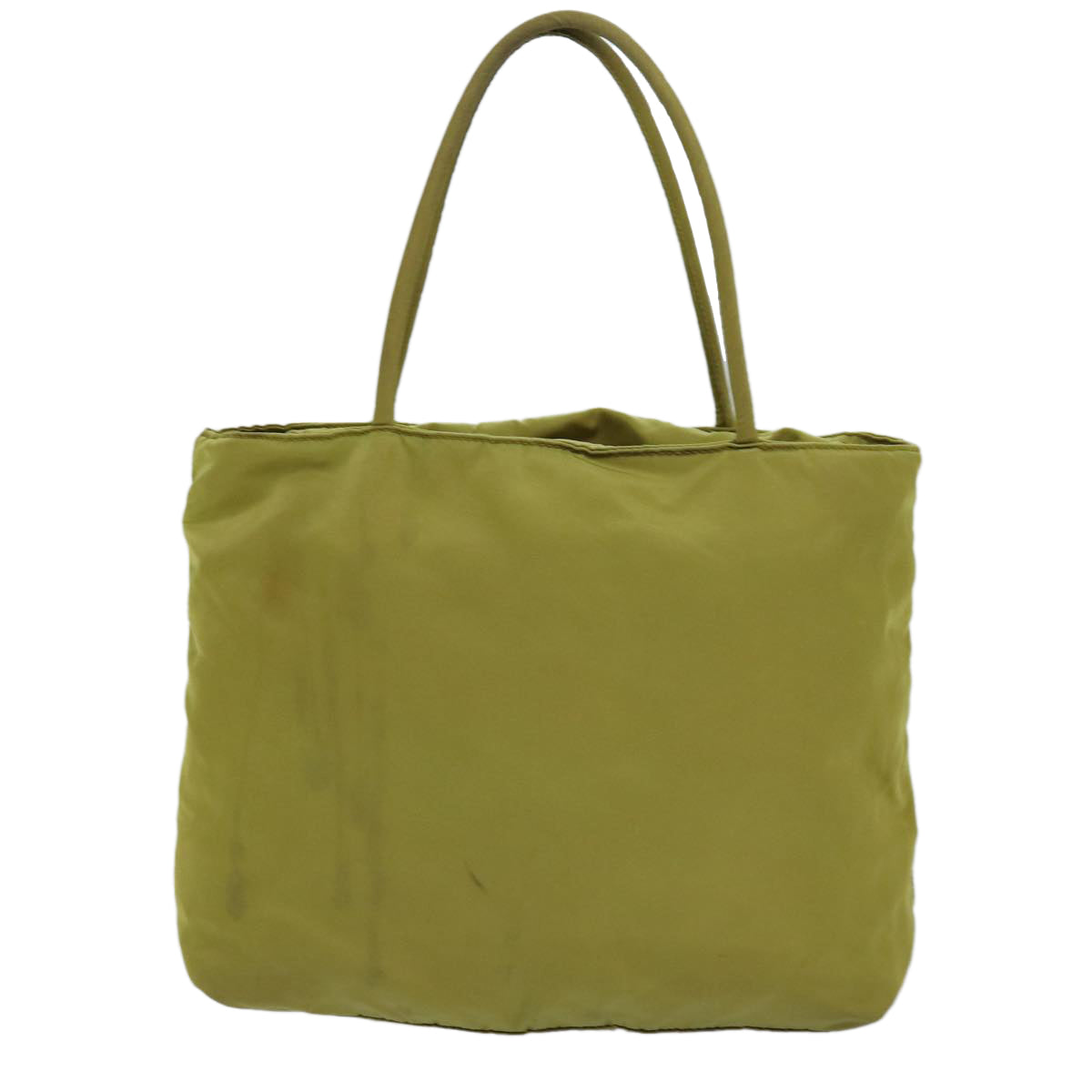 PRADA Hand Bag Nylon Green Auth yk12813