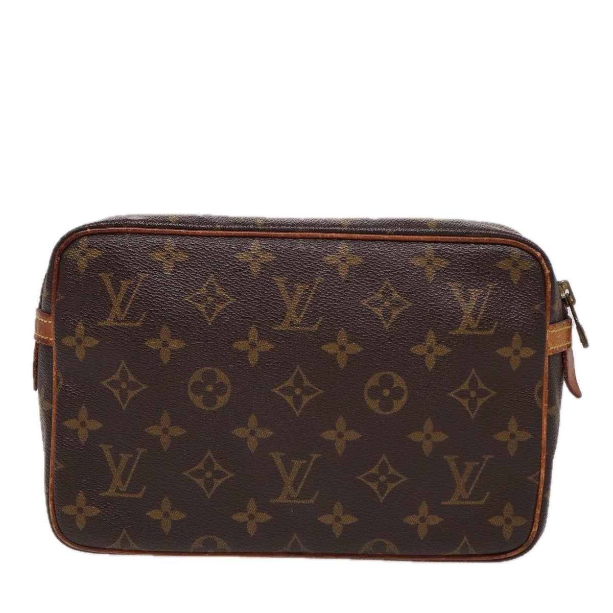 LOUIS VUITTON Monogram Compiegne 23 Clutch Bag M51847 LV Auth yk13487