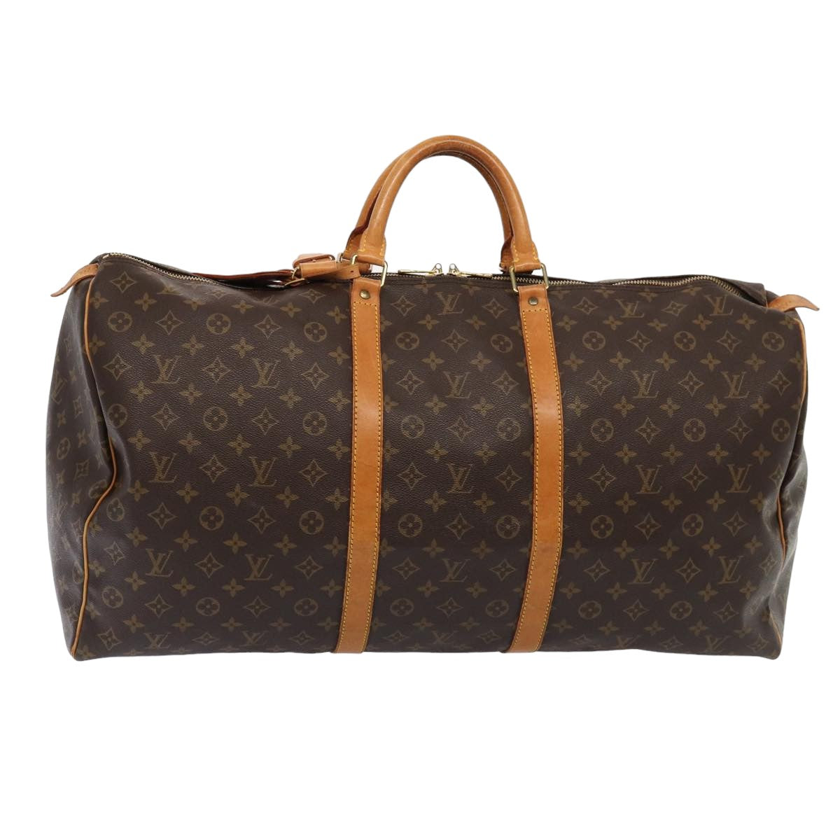 LOUIS VUITTON Monogram Keepall 60 Boston Bag M41422 LV Auth yk13750
