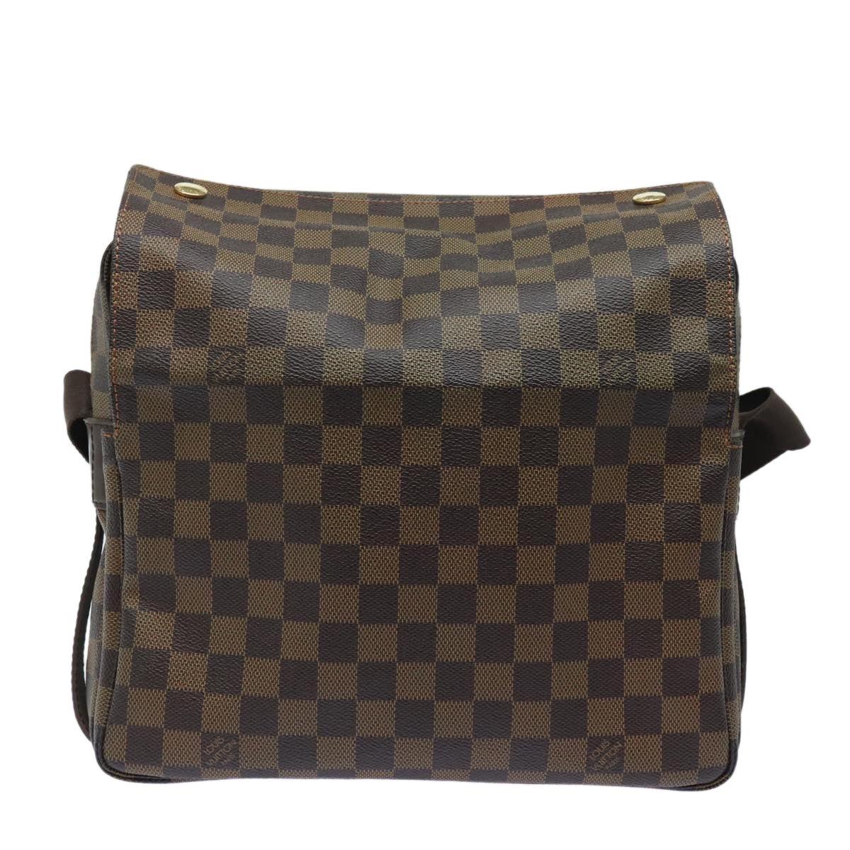 LOUIS VUITTON Damier Ebene Naviglio Shoulder Bag N45255 LV Auth yk13865