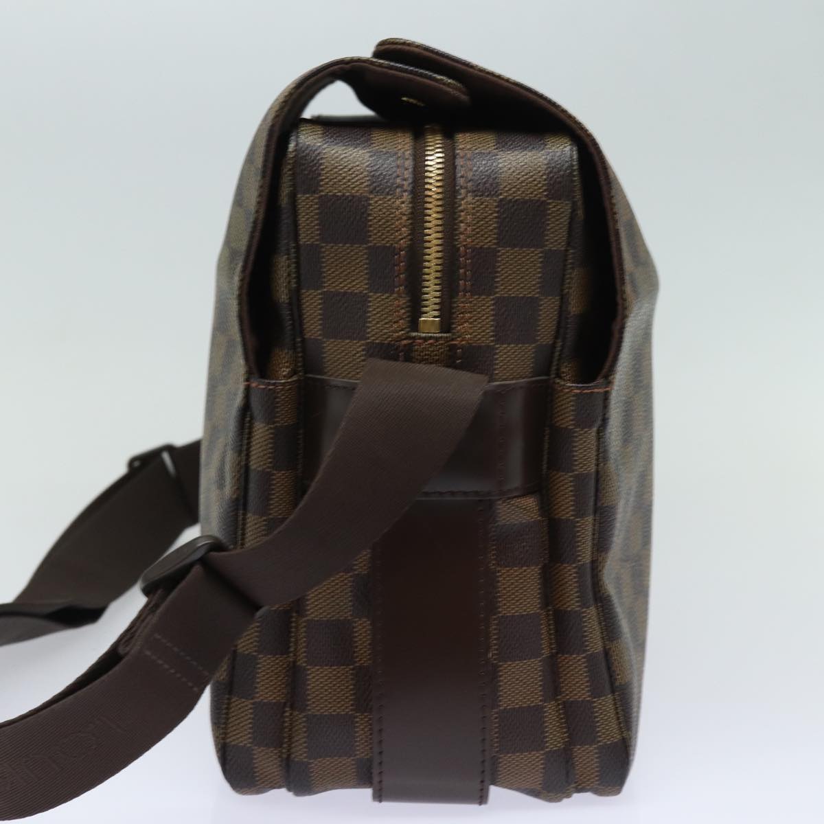 LOUIS VUITTON Damier Ebene Naviglio Shoulder Bag N45255 LV Auth yk13865