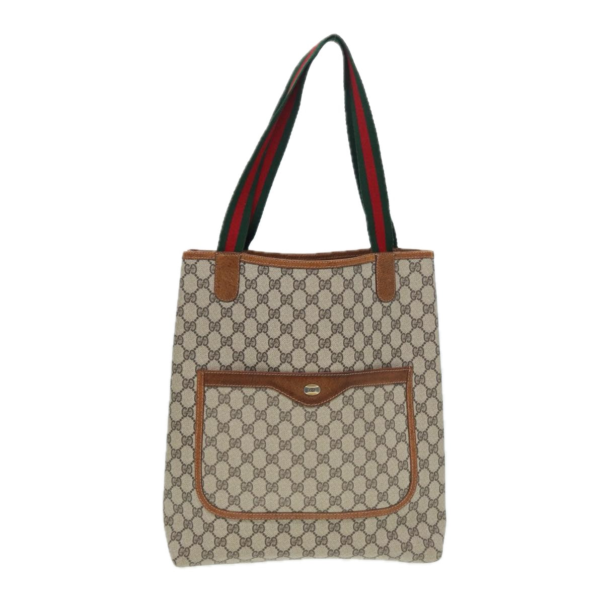 Gucci Leather Canvas Tote